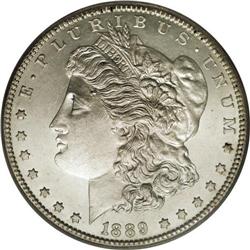 1889-CC S$1 MS64 Prooflike SEGS (MS60 Cleaned). In add