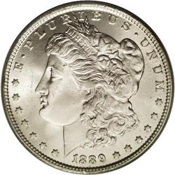 1889-O S$1 MS65 PCGS. The 1889 silver dollar coinage i