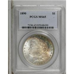 1890 S$1 MS65 PCGS. The issue is scarce at the Gem lev