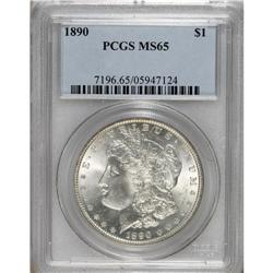 1890 S$1 MS65 PCGS. Gem examples of this issue are not