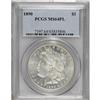 Image 1 : 1890 S$1 MS64 Prooflike PCGS. Virtually white surfaces