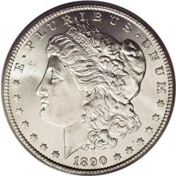 1890-CC S$1 MS65 PCGS. Close to half of the 2.309 mill