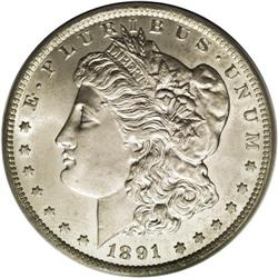 1891-CC S$1 MS65 PCGS. VAM-3. A Top 100 Variety. The S