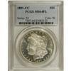 Image 1 : 1891-CC S$1 MS64 Prooflike PCGS. Flashy, moderately re