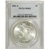 Image 1 : 1891-S S$1 MS65 PCGS. A crisply struck Gem that is com