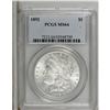 Image 1 : 1892 S$1 MS64 PCGS. The untoned surfaces are bright an