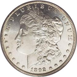 1892-CC S$1 MS63 Prooflike PCGS. The brilliant fields