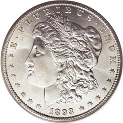 1893 S$1 MS65 PCGS. The strike is above-average for th