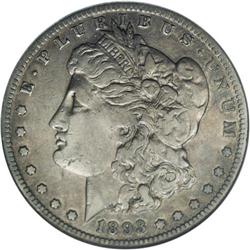 1893-S S$1 --Cleaned--ANACS. VF20 Details. This series