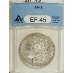 1894 S$1 XF45 ANACS. This low mintage key date dollar