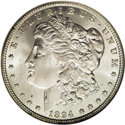 1894-O S$1 MS64 NGC. Bowers'' Guide Book of Morgan Sil