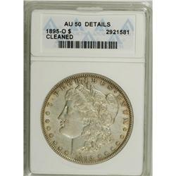 1895-O S$1 --Cleaned--ANACS. AU50 Details. Luster domin