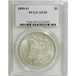 1895-O S$1 AU55 PCGS. Typically struck and untoned, wi