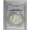Image 3 : 1895-S S$1 MS64 PCGS. This satiny near-Gem has excelle