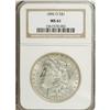 Image 1 : 1896-O S$1 MS61 NGC. Bright silver surfaces display a