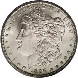 1896-O S$1 MS63 PCGS. The 1896-O has triple trouble: s