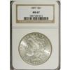 Image 3 : 1897 S$1 MS67 NGC. This flashy coin has radiant cartwh