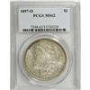 Image 1 : 1897-O S$1 MS62 PCGS. Satiny luster and light peripher