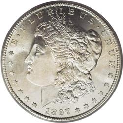 1897-S S$1 MS67 PCGS. This showstopper has outstanding