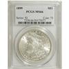 Image 3 : 1899 S$1 MS66 PCGS. The pristine, silvery surfaces are