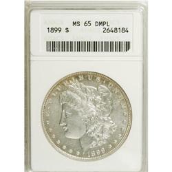 1899 S$1 MS65 Deep Mirror Prooflike ANACS. This promin