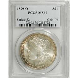 1899-O S$1 MS67 PCGS. This is a remarkably attractive