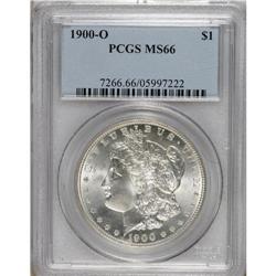 1900-O S$1 MS66 PCGS. A gleaming and brilliant example