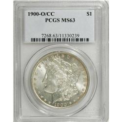 1900-O/CC S$1 MS63 PCGS. VAM-11. A Top 100 Variety. Da