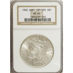 1900-O/CC S$1 MS63 NGC. VAM-11. A Top 100 Variety. The