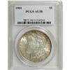 Image 1 : 1901 S$1 AU58 PCGS. Two olives on the reverse. The sat