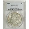 Image 1 : 1901 $1 AU58 PCGS. This lightly circulated specimen po
