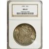 Image 3 : 1901 S$1 MS62 NGC. This piece is deeply toned with taw