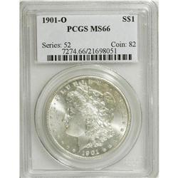 1901-O S$1 MS66 PCGS. White, highly lustrous surfaces