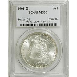 1901-O S$1 MS66 PCGS. Exceptionally clean and untoned