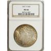 Image 1 : 1901-O $1 MS66 NGC. Iridescent multicolored toning ado