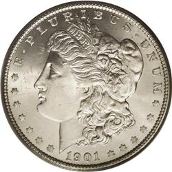 1901-S S$1 MS65 PCGS. This pleasing brilliant Gem is w