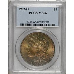 1902-O S$1 MS66 PCGS. This exceptional New Orleans iss