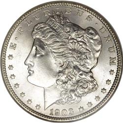 1903 S$1 MS67 NGC.