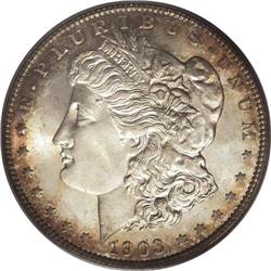 1903-O S$1 MS67 PCGS. The light copper-russet ring aro