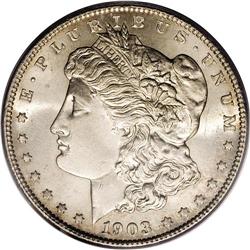 1903-S S$1 MS64 PCGS. Like many of the later Morgan do