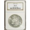 Image 3 : 1904-S S$1 MS63 NGC. Although not certified as such, t
