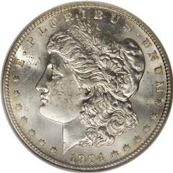 1904-S S$1 MS63 NGC. Radiant luster jumps out at the v