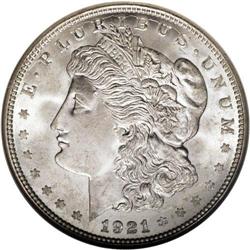 1921-D S$1 MS67 NGC. This is a lightly toned and lustr