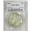 Image 1 : 1921-S S$1 MS65 PCGS. The cream-gray surfaces are high