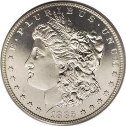 1885 S$1 PR66 Cameo PCGS. VAM-5, Doubled 85. Also list