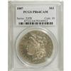 Image 3 : 1887 S$1 PR64 Cameo PCGS. Moderate contrast is noted o