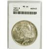 Image 1 : 1921 S$1 MS64 ANACS. Lemon tints enrich this lustrous