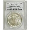 Image 1 : 1921 S$1 MS65 PCGS. Satiny and boldly struck, with smo