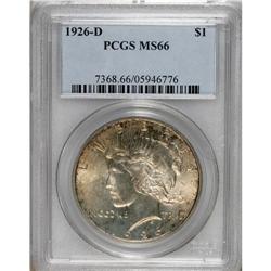 1926-D S$1 MS66 PCGS. The strike is razor-sharp, and t