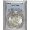 Image 1 : 1927-S S$1 MS64 PCGS. An attractive example of this po